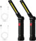 2 Pezzi Torcia LED Ricaricabile, USB Ricaricabile COB Lampade di Ispezione Pieghevole, Lampada da Lavoro Luminoso con Base Magnetica e Gancio Appeso per Auto/Campeggio/Home e di Emergenza Uso