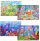 quiodok Kinderpuzzle 4 Bilds Tiere Puzzle Kinder 40 Teilen Tiere Kleinkinder Puzzles für Jungen und Mädchen Puzzle ab 3 4 5 Jahren (280 * 200mm)