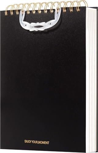 CAGIE Notizblock B5 Top Spiralblock Block Binding Oben 300 Seiten Hardcover Steno Blöcke, Notebook Spirale, College Ruled Wasserfester Stenoblock für Arbeit Schule Büro Business, 7x10, Grün