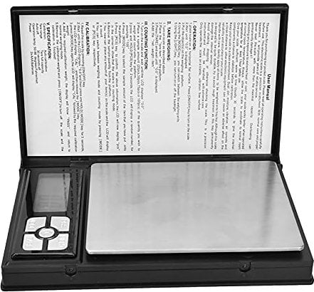 2000g Tragbare Taschenkala Großer LCD -Bildschirm -Waage -Skala für Schmuck, Edelsteine, Wiegen