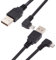 cablecc USB 2.0 Type-A to 5V Micro USB 5Pin Power Charge Data Cable Left Right Angled for Phone Tablet Camera 20cm