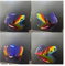 Motociclo Visiera for casco, X803 RS Visiera for casco Lente Visiera for casco integrale Lente di ricambio for placcatura for Nolan X-lite X-803 X-803RS UCX802 X-702 X-661 (oro)(Fantasy Blue)