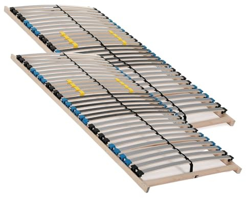 Sleepneo Lattenrost 160x200 cm - 28 Latten 7-Zonen Lattenrost Traglast ca. 150 Kg Birkenschichtholz Selbstmontage Made in Germany