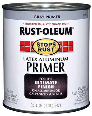 Rust-Oleum 8781502 Stops Rust Flat Aluminum Primer, Quart