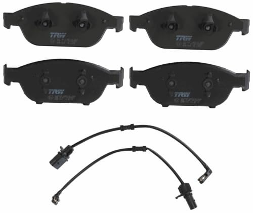 TRW GDB1883 Brake Pad Set of 4 Compatible for Audi A6 / S6 C7 (4G2, 4GC) 2010-2019 Front Axle and Other Vehicles