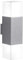 Trio Leuchten LED Außen-Wandleuchte, Aluminiumguss, inklusiv 2 x E14, 4 W, Höhe 33 cm, titan 220060287