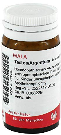 TESTES/ARGENTUM Globuli 20 g
