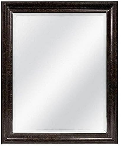 MCS Großer Wandspiegel, moderner rechteckiger Spiegel, Heimdekoration für Wohnzimmer, Schlafzimmer oder Badezimmer, 66,5 x 82,5 cm, Bronze