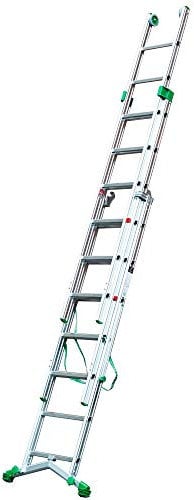 TB Davies EN 131 Industrial 2.5m Aluminium Combination Ladder-Reach high ceilings, Multi-purpose ladder, Tough Italian Design, Made in Italy