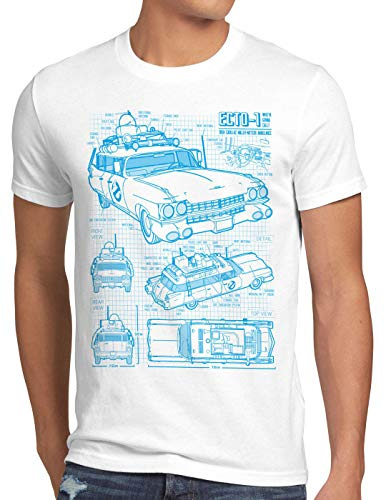 style3 ECTO-1 Blaupause Herren T-Shirt geisterjäger