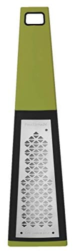 KAI Pure Komachi Kanokoshibori - Rallador de 2 vías verde, hoja 13,5 x 3-5 cm / mango 11 cm, con patrón de hoja Kanokoshibori rallador de cocina para profesionales