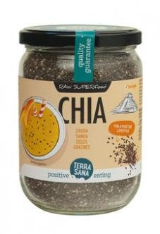 Chia-Saat schwarz im Glas, 2 x 330 g