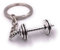 H-Customs H-Doubles haltères Poids Sport Fitness Keychain Pendentif Argent Métal