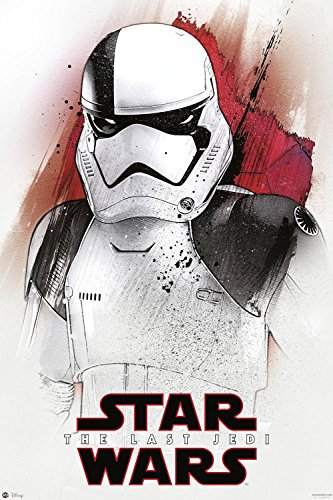 Nifty Star Wars Poster -Episode VIII - The Last Jedi - Stormtrooper - Krieg der Sterne (91,5 x 61 cm) + 1 Traumstrand Poster Insel Bora Bora zusätzlich