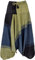 GURU SHOP Gestreifte Haremshose, Pluderhose, Boho Pumphose, Aladinhose - Lemon, Damen, Baumwolle