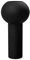 Cooee Design Vase Pillar aus Keramik in der Farbe Schwarz Handgefertigt, Durchmesser: 12cm, Höhe: 24cm, HI-028-27-BK