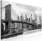 decomonkey Bilder New York 120x40 cm 1 Teilig Leinwandbilder Bild auf Leinwand Vlies Wandbild Kunstdruck Wanddeko Wand Wohnzimmer Wanddekoration Deko Stadt Panorama Architektur