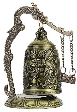Cloche de Dragon Vintage Carillons Éoliens de Dragon Style Chinois Ornement de Cloche Bouddhiste Vintage Decor à la Maison Bureau