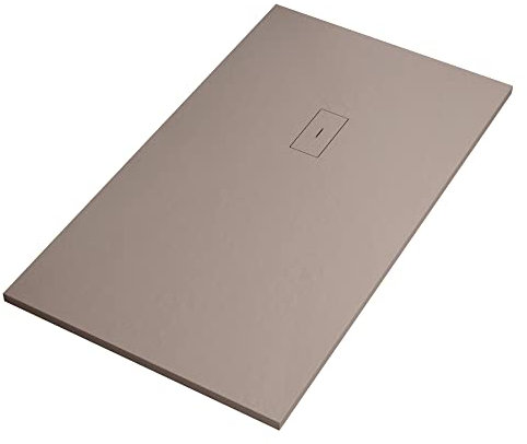 OLIMPO DOCCE - Piatto doccia in marmoresina Sabbia effetto pietra cemento MAKA - 70x90