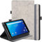 SINSO Universal Stand Folio Case Cover for All 7-8 Tablets (For Fire 7 tablet/For Fire HD 8,For Pad Mini 7/6/5/4/3/2/1,Lenovo Tab M7 7 inch/Lenovo Tab M8 8 inch),Grey