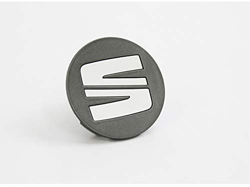 Seat 5FA601171XPF Radzierkappe (1 Stück) Nabenabdeckung Nabenkappe Radkappe, grau/silber