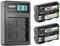 ayex Power-Paket mit 2X BP-511a Akku & 1x USB Dual-Ladegerät Passend für Canon 300D 50D 1D D60 etc.