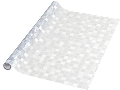 shelfmade Fensterfolie Milchglasfolie, SELBSTKLEBEND, statisch haftend, Sichtschutzfolie Blickschutzfolie für Fenster & Tür (90 x 200 cm, große Quadrate)
