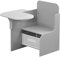Menaka Kids Desk and Chairs Set Wooden with Storage Bin for Activities Playing Reading Painting, Children Table Stool Furniture Homeschooling Kindergarten for Boy Girls Arts & Crafts (Grey)