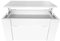mattfy - Mesa de Centro para el Café/Té, Elevable, Mesita de Salón o Comedor, Color Blanco, Medidas: 90 cm (Ancho) x 50 cm (Fondo) x 46/57 cm (Alto)