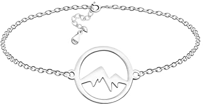 Sofia Milani - Damen Armband 925 Silber - Berg Kreis Anhänger - B0326
