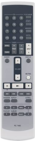 AULCMEET RC-748S 24140748 Ersatz-Fernbedienung, kompatibel mit integrierten Hi-Fi-Verstärkern von Onkyo A-9377 AV-Receivern
