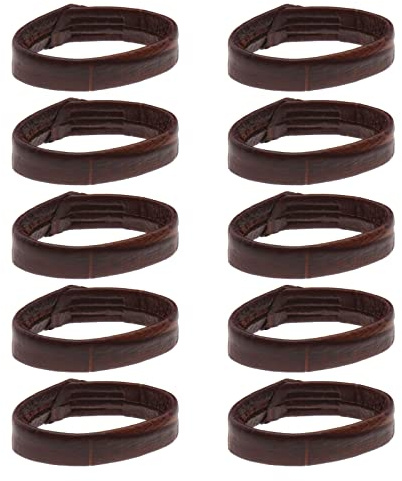 OTOTEC 10 Stück Uhrenarmband Ersatzband Schlaufe Uhrenarmband Befestigungsringe Lederband Befestigungsringe Uhrenarmband Halter Uhrenzubehör