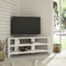 HOCUS PICUS TV-Eckschrank-Möbel | TV-Schränke bis zu 32 Zoll-TVs Tische TV-Kommode Kleiner Wohnzimmerschrank TV-Racks TV-Lowboards Wohnzimmermöbel Moderne TV (Weiß)