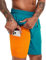 Atforna Badehose Herren Lang Badeshorts mit Kompression Liner Schnelltrocknend Board Shorts mit Reißverschlusstasche Atmungsaktiv Strandshorts für Männer Pfauenblau XL