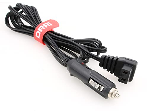 DRRI Compresor portátil de ángulo recto de 12 V CC, mini refrigeradores de coche, cable de alimentación termoeléctrico universal para coche, camión, RV, barco, enfriador Mobicool, caja térmica de