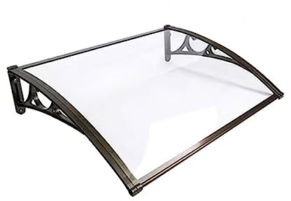 Vordach für Haustür Polycarbonat Balkon Überdachung Türüberdachung Haustür Vordach Überdachung Terrasse für Garage Balkon Fenster Haus (Size : 120x60cm)