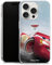 Slim Case extra dünn kompatibel mit Apple iPhone 15 Pro Silikon Handyhülle transparent Hülle Lightning McQueen 95 Offizielles Lizenzprodukt Cars