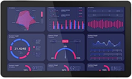 SunKol 21,5 Embedded Industrial Touch Panel PC, 16:9 Touch Screen capacitivo All-in-one, 2xUSB2.0, 2xUSB3.0, HDMI, VGA, 2xRS232, LAN (i5-3210M, 8G-DDR3 RAM 256G SSD)