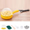 Rapid Egg Cooker,Electric Egg Cooker for Hard Boiled Eggs,Multifunctional 2 in 1 Egg Boiler Non Stick Egg Frying Pan,Automatic Off Egg Maker for Home Kitchen(yellow)