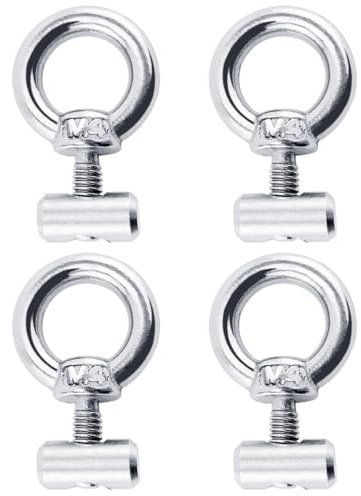 TNSRAY Crochets d'Auvent en Acier Inoxydable, 4 pièces Crochets d'auvent Kit de Blocage de Camping Rail keder Accessoires, butées de Rail d'auvent, butées d'auvent de Camping-Car
