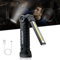 LED Arbeitsleuchte Werkstattlampe akku,Taschenlampe mit Starker Magnetfuß und Haken,COB Inspektionslampe,5 Lichtmod 360° Drehbar,Notlicht led handlampe für Auto Reparatur,Werkstatt (black-1pcs)