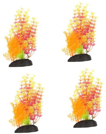 BESPORTBLE 4pcs Fish Tank Decoration Creative Aquarium Plant Delicate Aquarium Grass