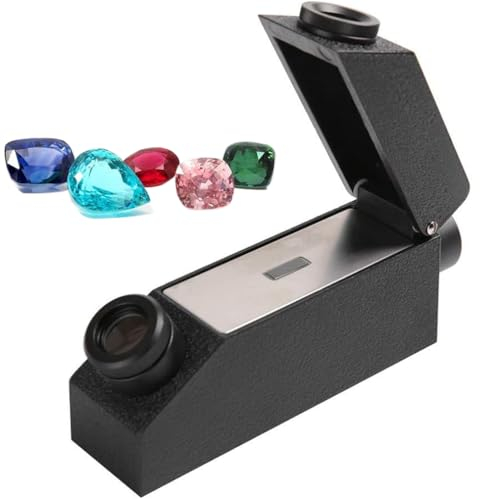 Edelstein Refraktometer Kit, Gemological Edelstein Edelstein Refraktometer Built-in Licht, Built-in LED-Lichtquelle Digital Gem Refraktometer, Professional Diamond Selector Für Anfänger Und Experten