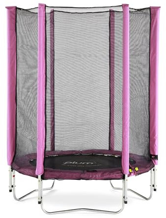 Plum Play Junior Trampolin und Enlosure (Rosa)