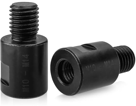 GIONAR Pack of 2 Angle Grinder Thread Adapter, Slot Machine Converter, M10 Female Thread to M14 Male Thread Screw Adapter for Angle Grinder Polisher Pads Backer Plate, Drill, Cutting Disc