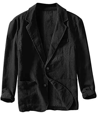 Veste de costume pour homme - 4XL - Été - Loisirs - Blazer pour homme - Grande taille - Sporty Loisirs - Blazer d'affaires - Veste de costume 1 bouton - Couleur unie - Coupe droite - Costume pour