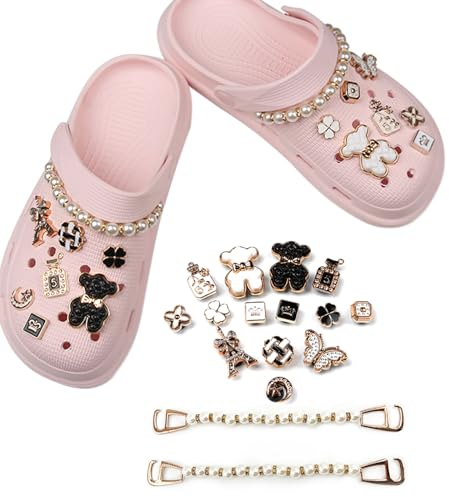 BSITSSS Adornos para Zapatos, 16PCS Shoe Charms, PVC Cristal Pins para Croc para Regalos de Niños Fiesta Cumpleaños