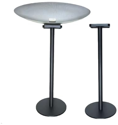 ZGOUO Le Support d'enceinte est Compatible avec Les Enceintes Bowers&Wilkins Zeppelin（5e et 6e générations partagées Fabriqué en Alliage d'aluminium Design encastré, Alimentation cachée (Noir 2PCS)
