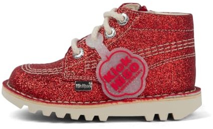 Kickers Unisex Kids Kick Hi Glitter Textile Ankle Boot,
