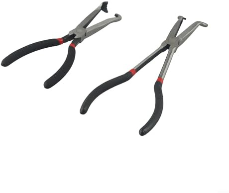 Besshepplo Electrical Disconnect Pliers Automotive Tools Electrical Connector Pliers For Locking Push-piece Electrical Connectors(C)